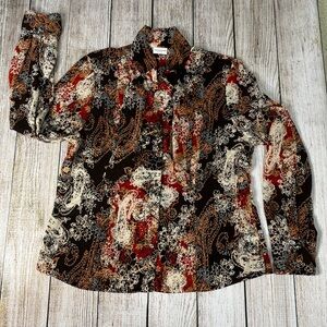 Pre-Loved Covington Button-Up Blouse Sheer